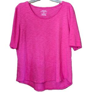 Chico's Cotton Slub Elbow Sleeve Ultimate Tee